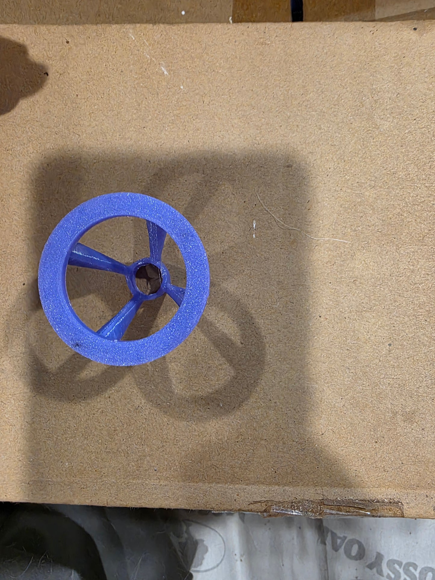 Purple 3D printed frag plug holder