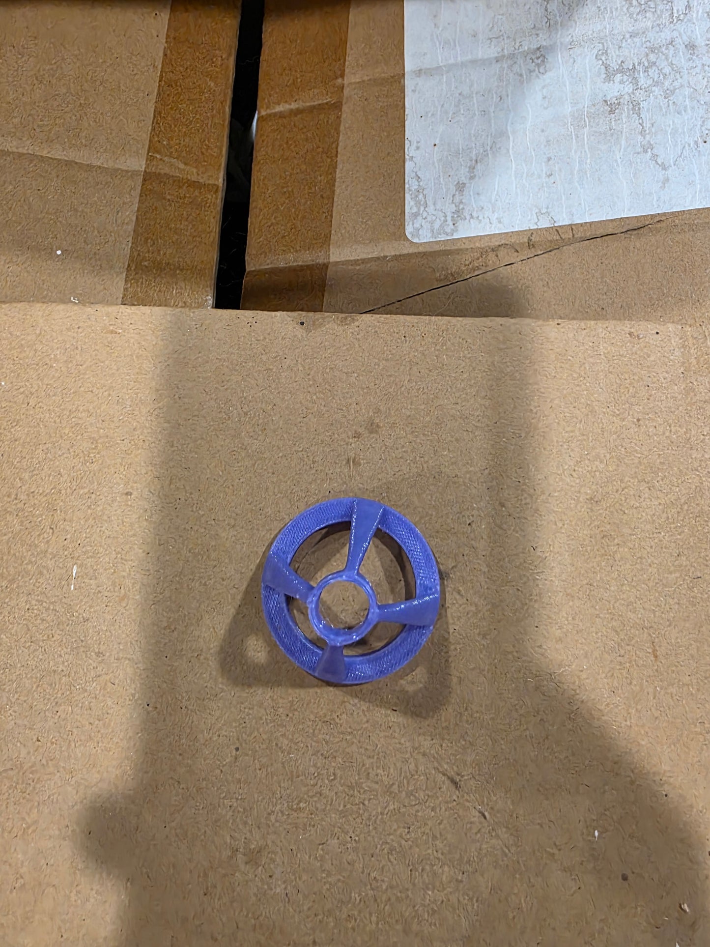 Purple 3D printed frag plug holder